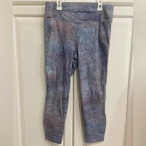 Lululemon leggings, size 10, galaxy print, 3 pockets